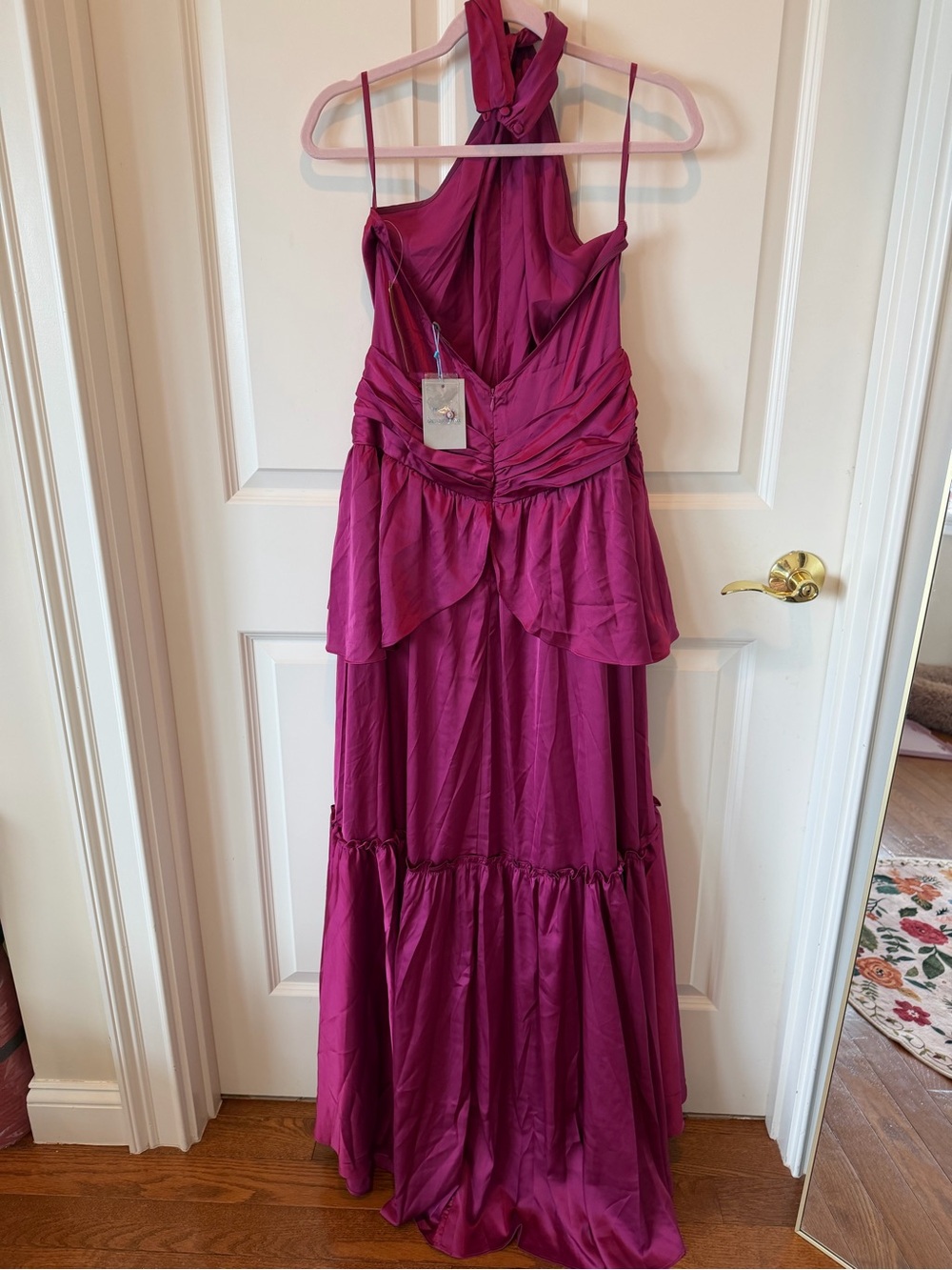 Few Moda x Greta Louise Tome Sintra Dress in Magenta - Picture 7 of 9